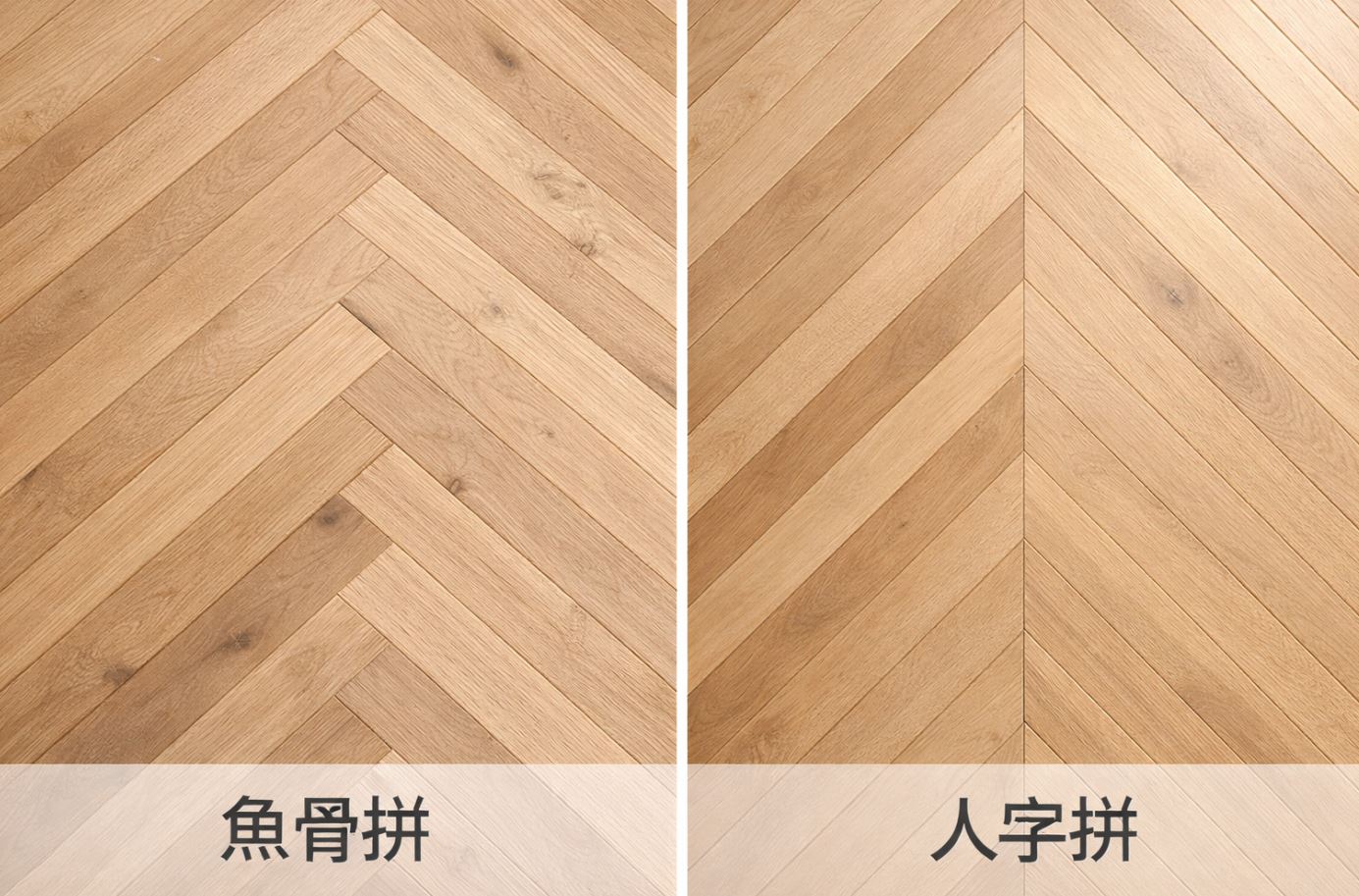 魚骨拼 vs 人字拼木地板怎麼選？風格差異與空間效果一次看懂