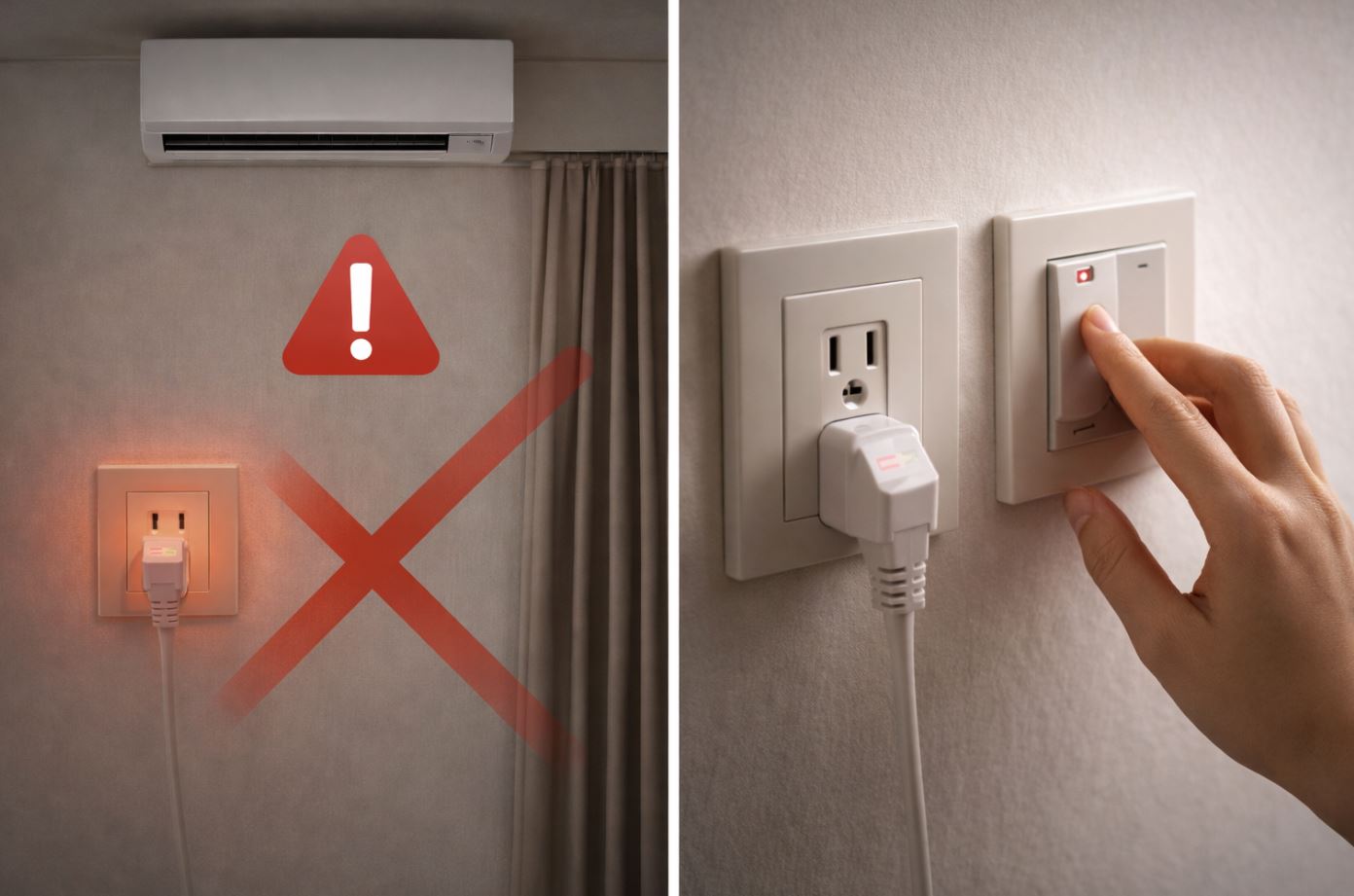 冷氣長期不使用要注意！停止運轉後記得關掉冷氣電源開關