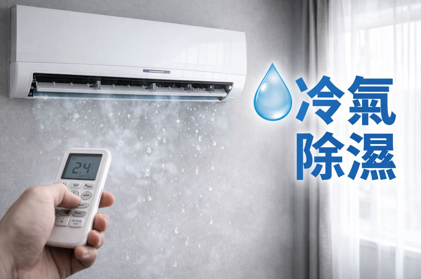 除濕開冷氣就好？冷氣除濕效果、耗電與原理解析