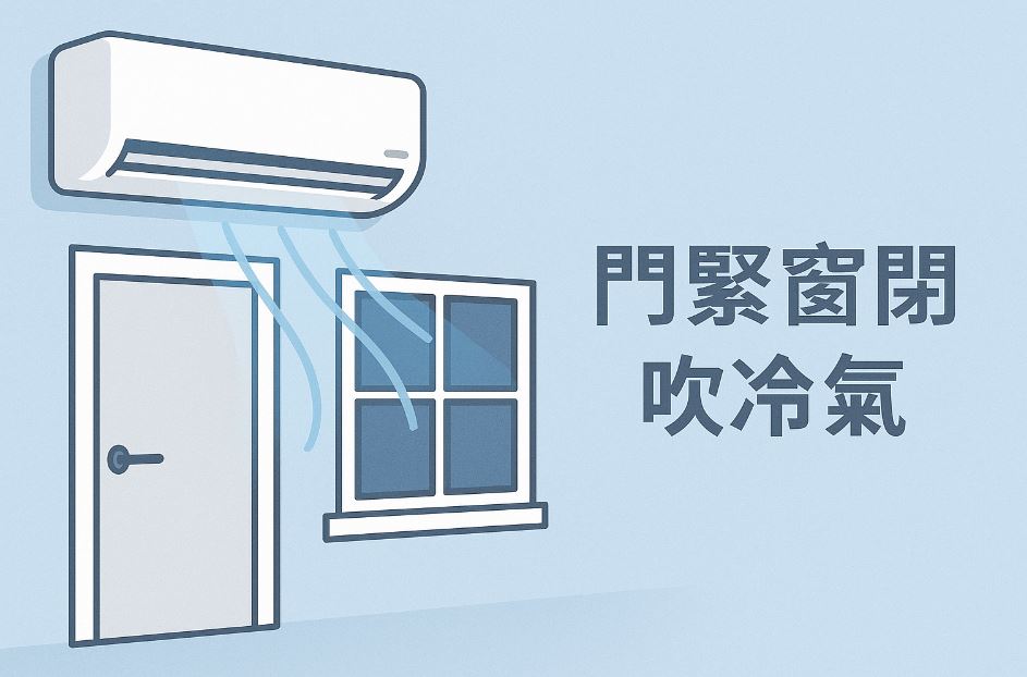 門緊窗閉不一定最好！冷氣使用的通風、換氣重點全解析
