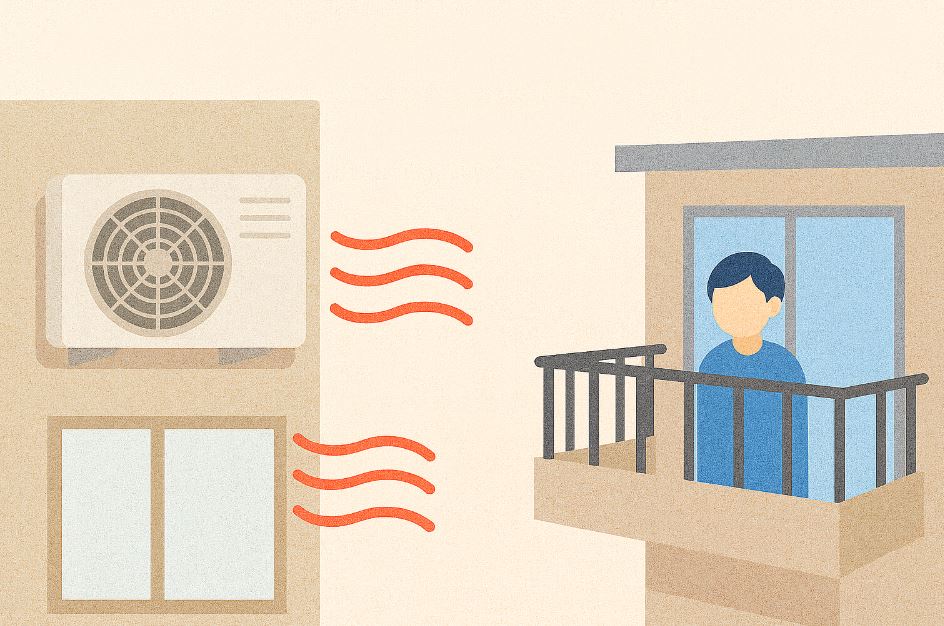 鄰居冷氣外機熱風吹向我家？陽台受影響的改善策略全解析
