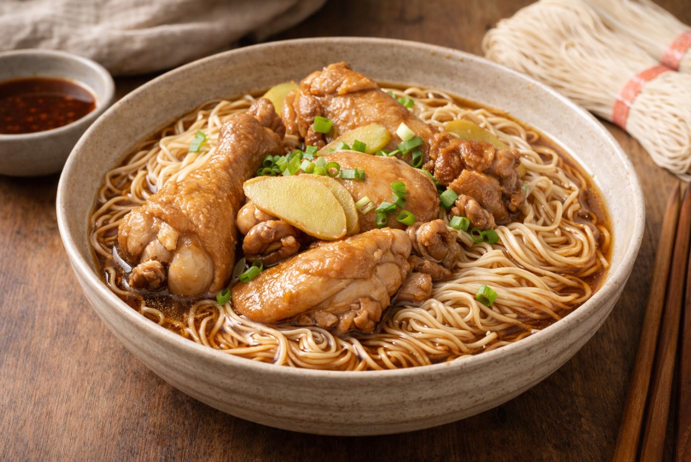 麻油土雞蛋麵線做法教學：香氣十足的家常料理