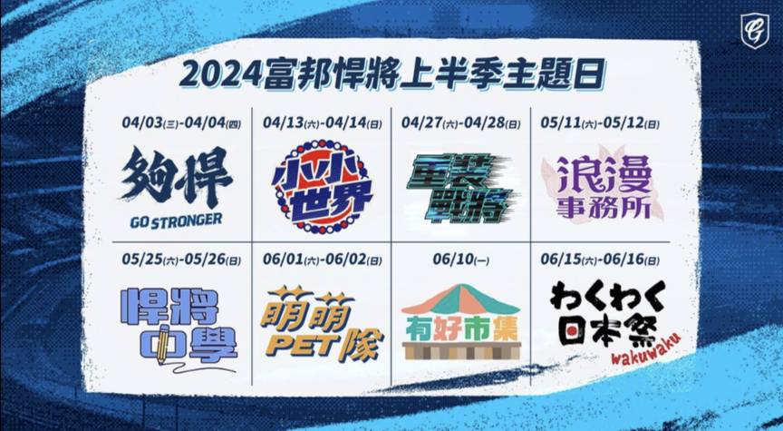 悍將中學前進大巨蛋 四月開跑 富邦悍將棒球隊上半季主題日出爐 六月份同學們注意啦 準備返校