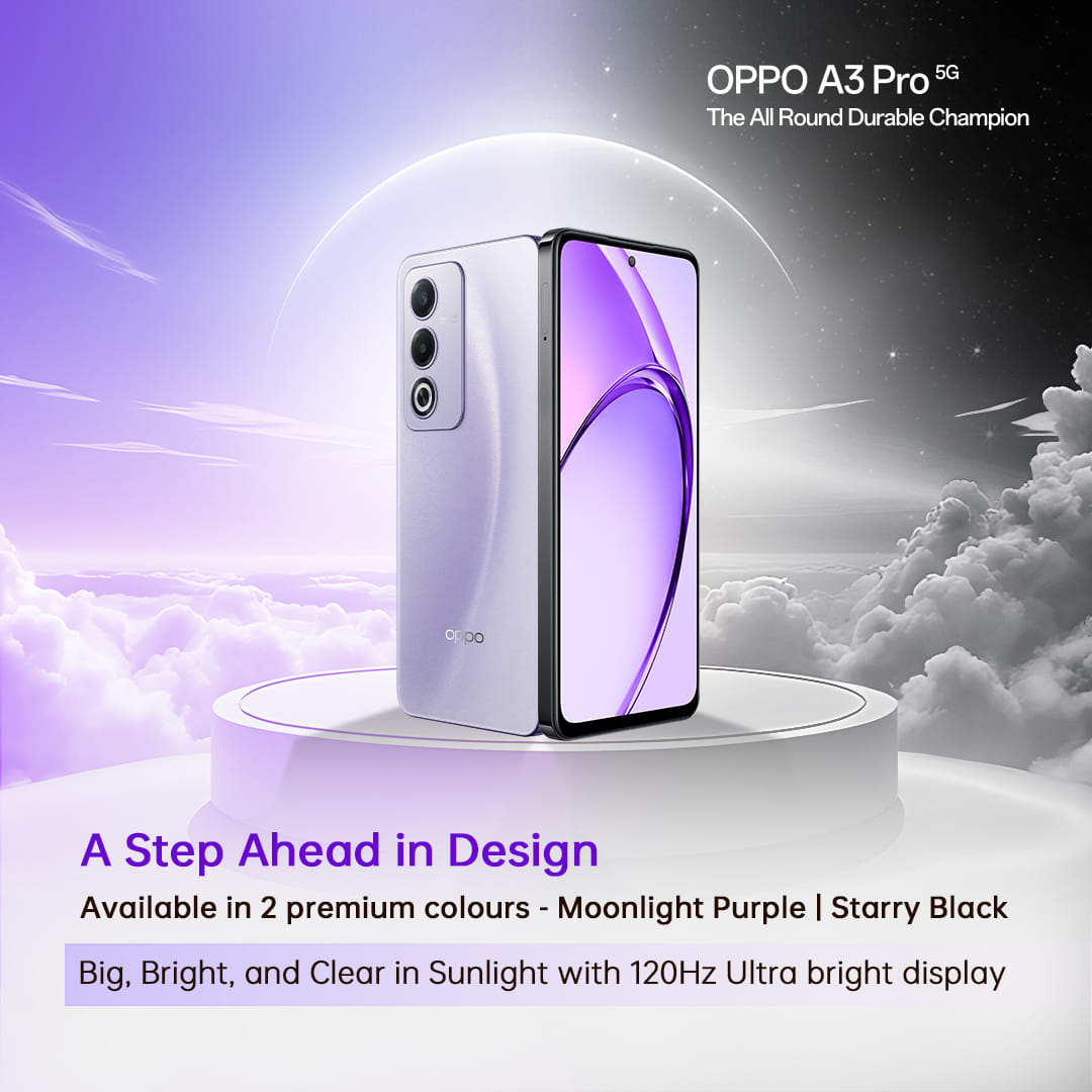 OPPO A3 Pro 全新登場：AI 技術提升影像、續航與耐用性