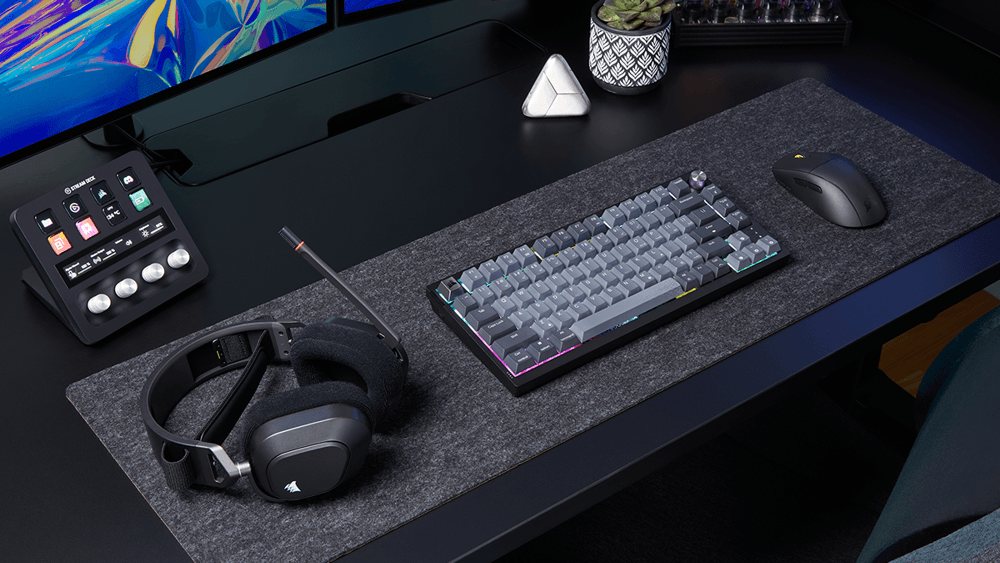 Corsair推出K65 PLUS WIRELESS可客製化機械式鍵盤，搭載多種連接方式及可更換鍵軸模組功能