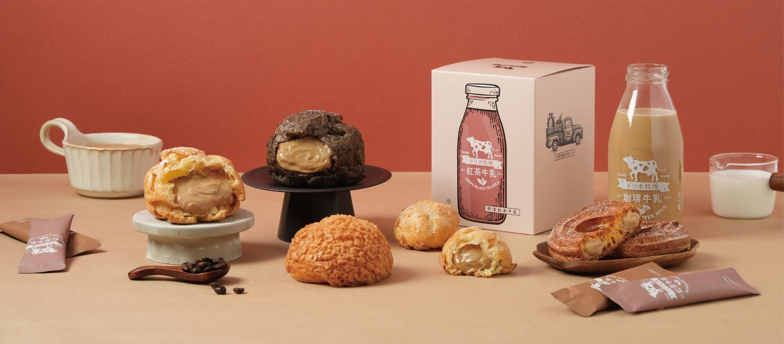 夢幻組合：beard papa’s 與 Dripo 聯手打造「牧場牛乳系列泡芙」
