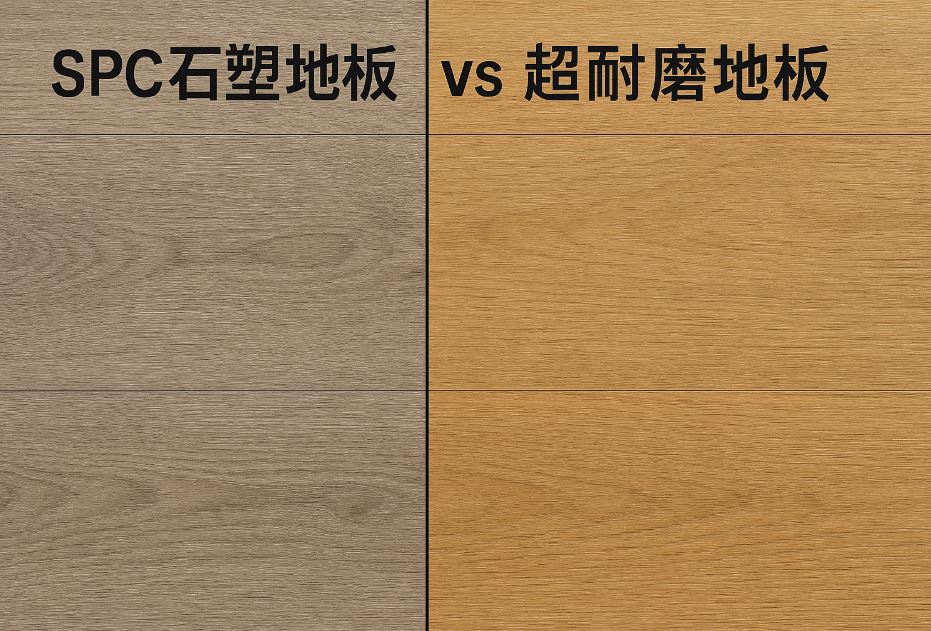 SPC石塑地板 vs 超耐磨地板，差異、優缺點與選購指南一次看懂