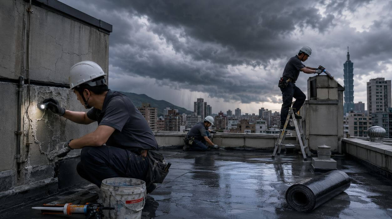 颱風前抓漏全攻略！提前防漏、防水，避免豪雨造成漏水損害