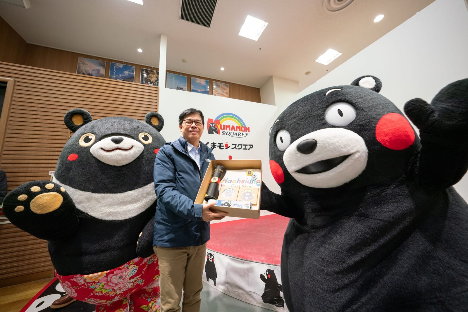 台日觀光交流再深化,熊本熊越洋祝福高雄熊生日快樂!