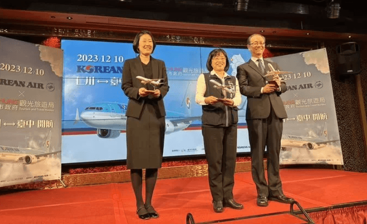 「仁川-台中」12/10開航 台中的天空愈來愈熱鬧