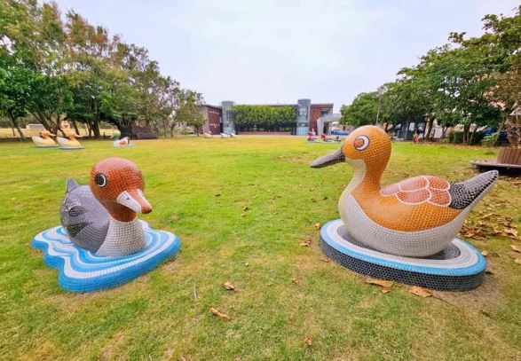 嘉義免費親子景點：「鰲鼓濕地東石自然生態展示館」巨型鳥蛋體驗