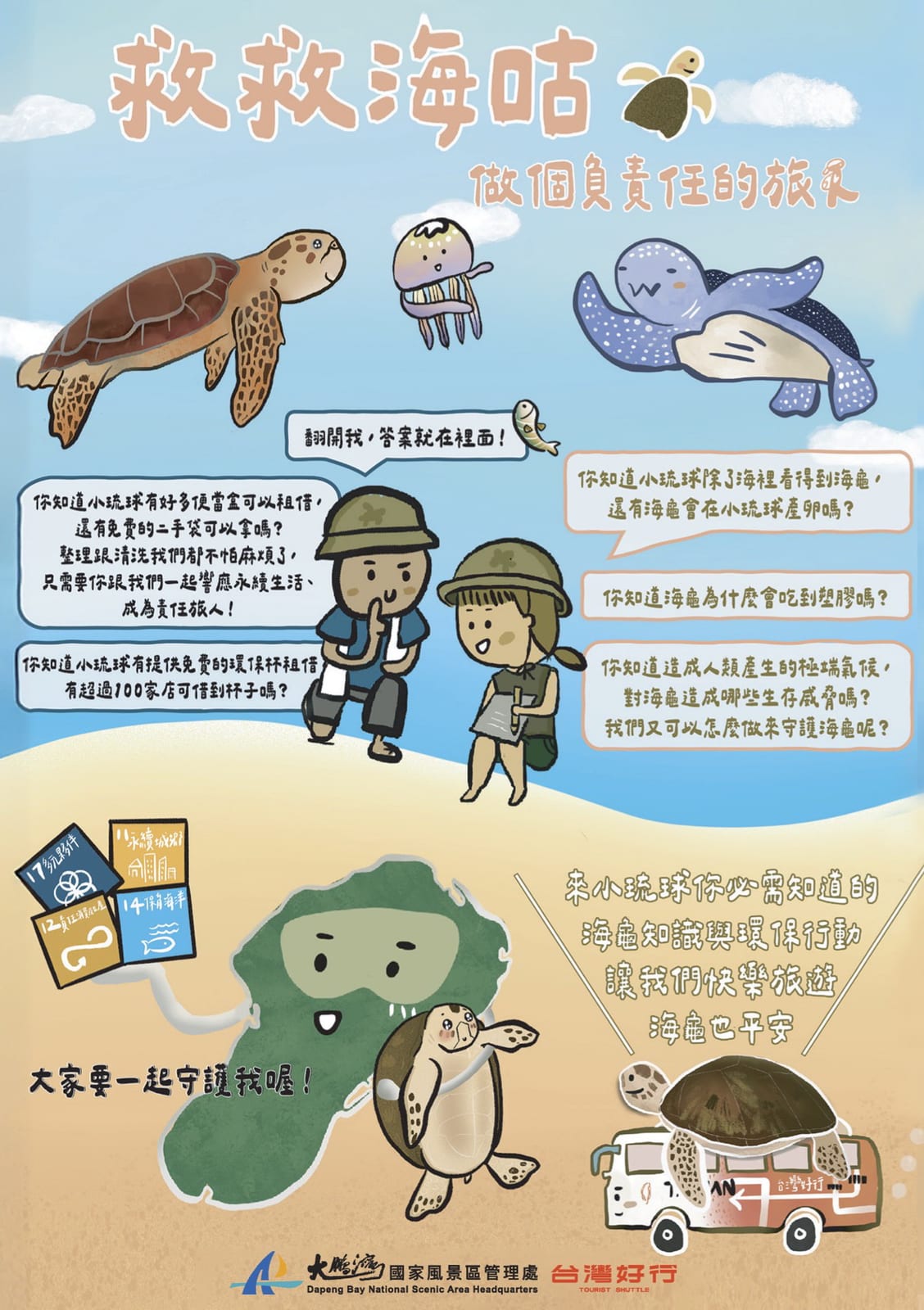 小琉球發行電子書邀共同守護綠蠵龜