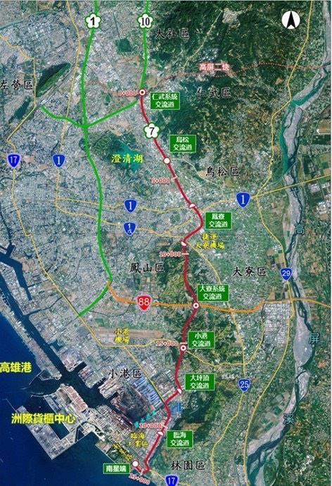 高雄國道七號新建工程都市計畫獲通過,打造東高雄環狀快速路網提升城市競爭力