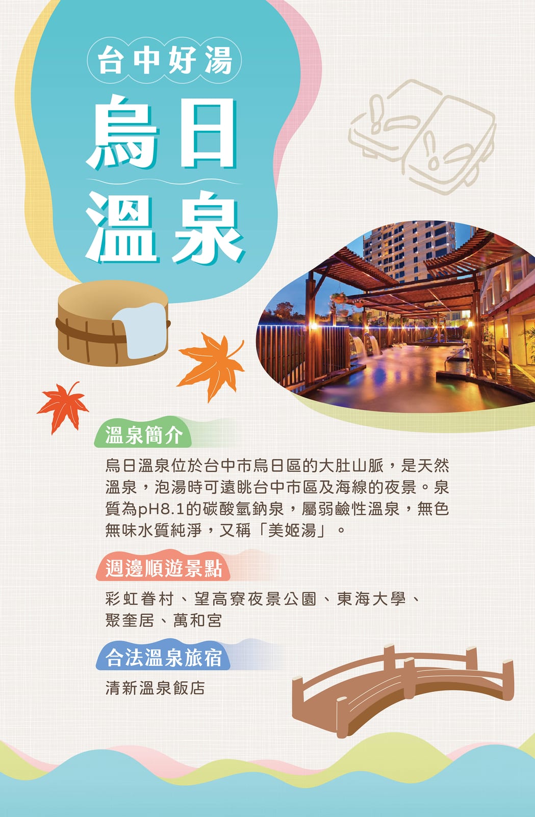 台灣好湯在台中!票投谷關、大坑、烏日溫泉區抽泡湯券