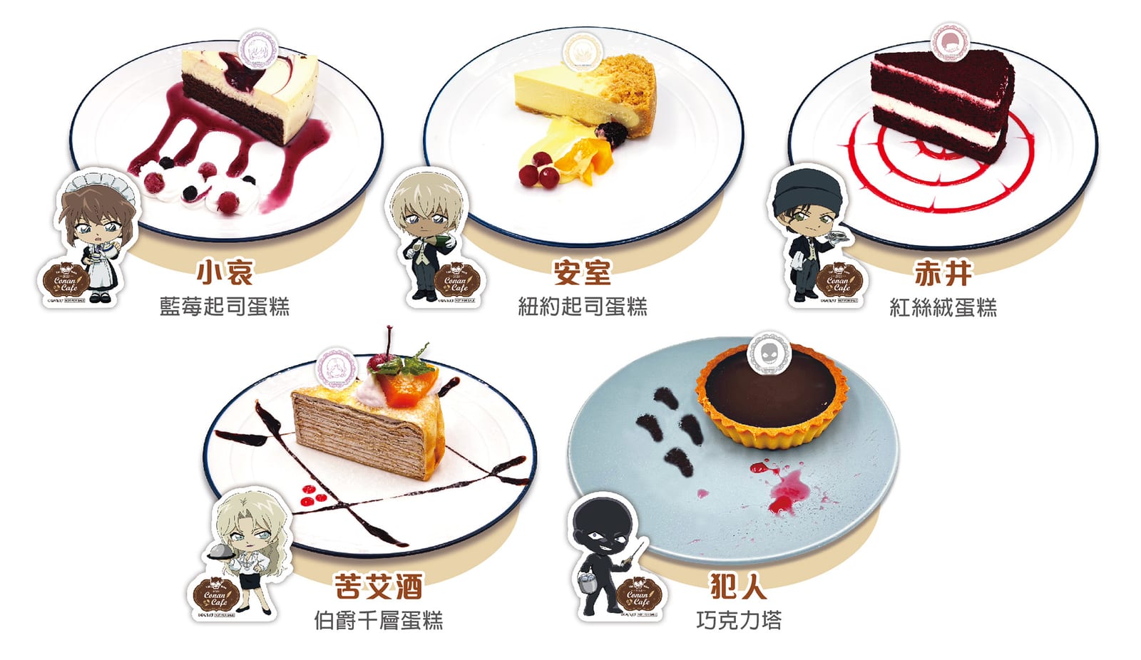 獨家海外登場！不容錯過的「柯南主題Café」限定特典和美味餐點，柯南執事、小哀女僕精緻桌牌等你來打卡