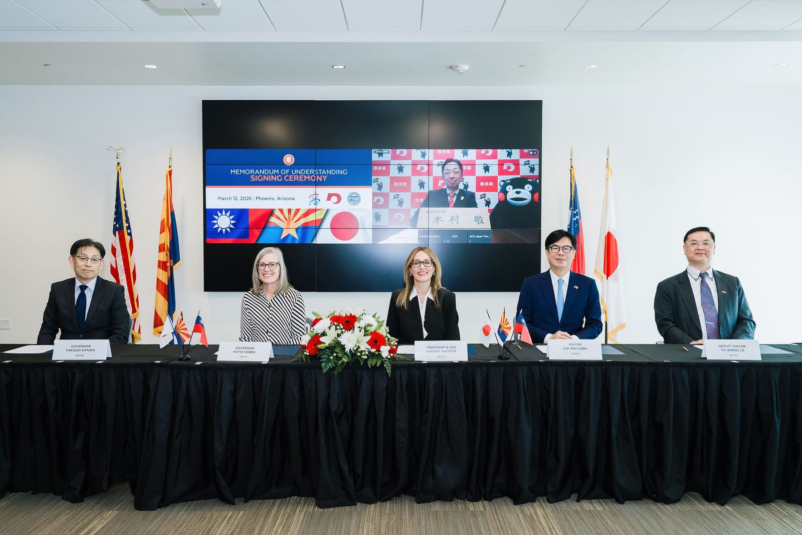 高雄攜手亞利桑那與熊本簽署合作備忘錄，打造台美日半導體戰略三角