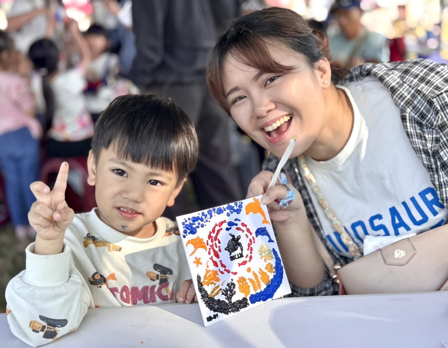 藍田公園變身親子樂園，楠梓親子運動趴大小朋友玩翻天