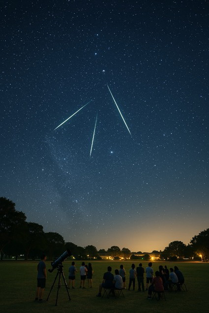 浪漫流星雨點亮夏夜！高雄觀光圈邀你同學農場追英仙座流星雨