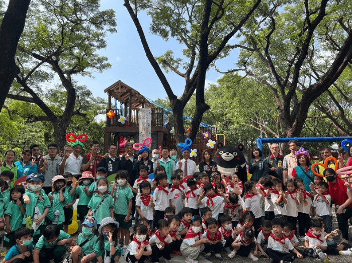 森林中的「愛河童盟新禾埕」 點亮客家遊樂新園地