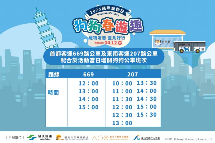 2025國際寵物日響應活動，帶著狗狗一起享受春遊！