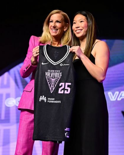 台裔後衛陳凱玲創歷史！WNBA選秀會第30順位成為Golden State Valkyries一員