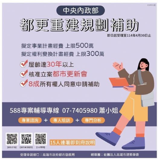 高雄市推動社區更新計畫，助力老舊社區重生
