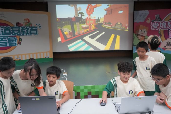屏東縣政府推動創新交通安全教育，Minecraft遊戲助學童學習道路安全
