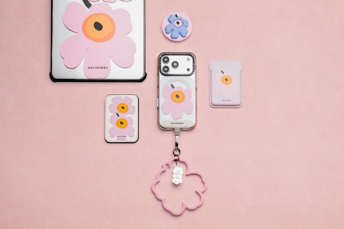 CASETiFY 全新 Marimekko x CASETiFY 聯名系列繽紛登場,揉合粉紅、天空藍等三款獨家配色,將北歐極簡美學隨身帶著走