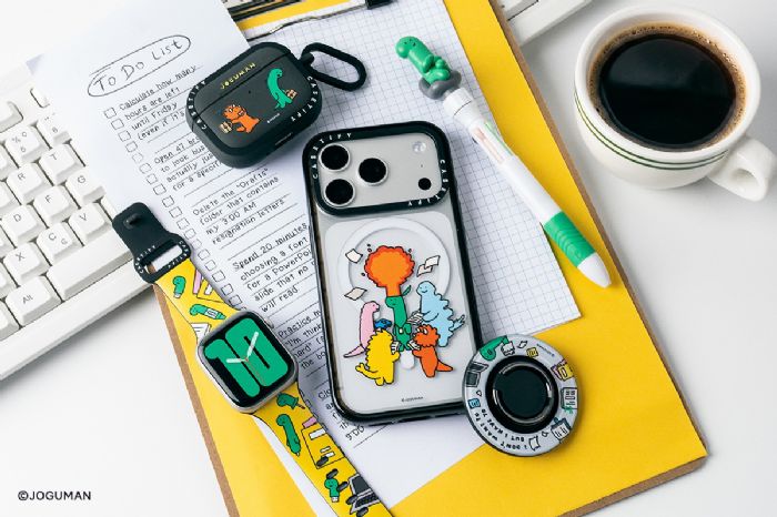 CASETiFY 全新 JOGUMAN「職場日誌」系列印花,趣味呈現社畜生態,跟著綠色恐龍加入厭世行列,挖掘辦公室日常中的那些小確幸!