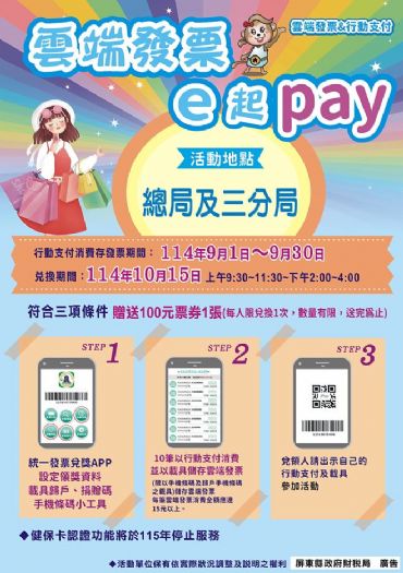 小稅猴陪你趣省錢！「雲端發票 e 起 pay」限量禮券輕鬆拿