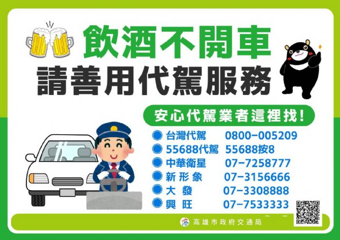 守護幸福每一程!高雄酒駕零容忍,代駕服務讓平安回家更簡單
