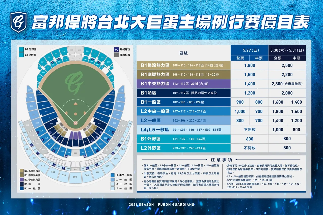 玖壹壹首登大巨蛋挺中職　富邦悍將5月主場打造音樂棒球盛典