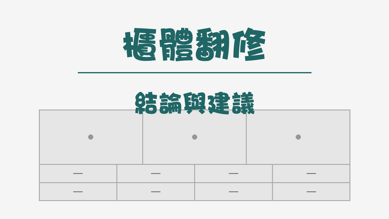 櫃體翻修全攻略|打造煥然一新的居家空間