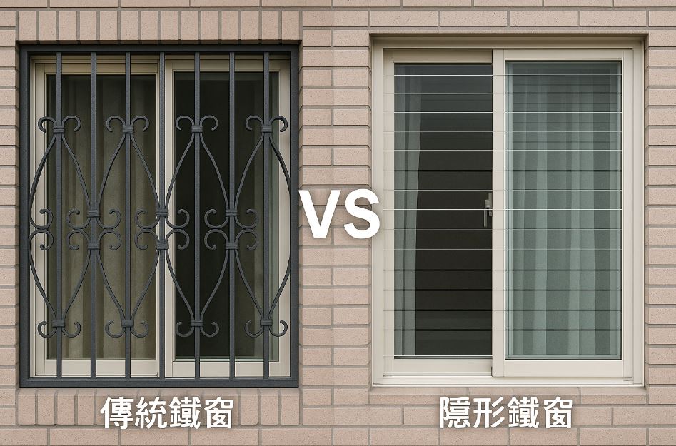 裝潢選窗必看！傳統鐵窗與隱形鐵窗的安全、美觀與通風差異解析