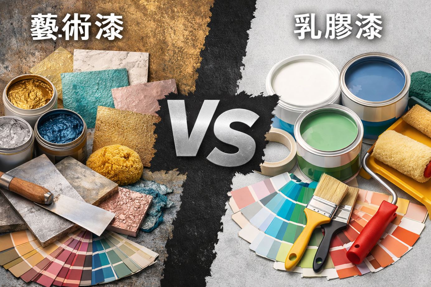 藝術漆 vs 乳膠漆差在哪？優缺點比較與選購建議一次懂